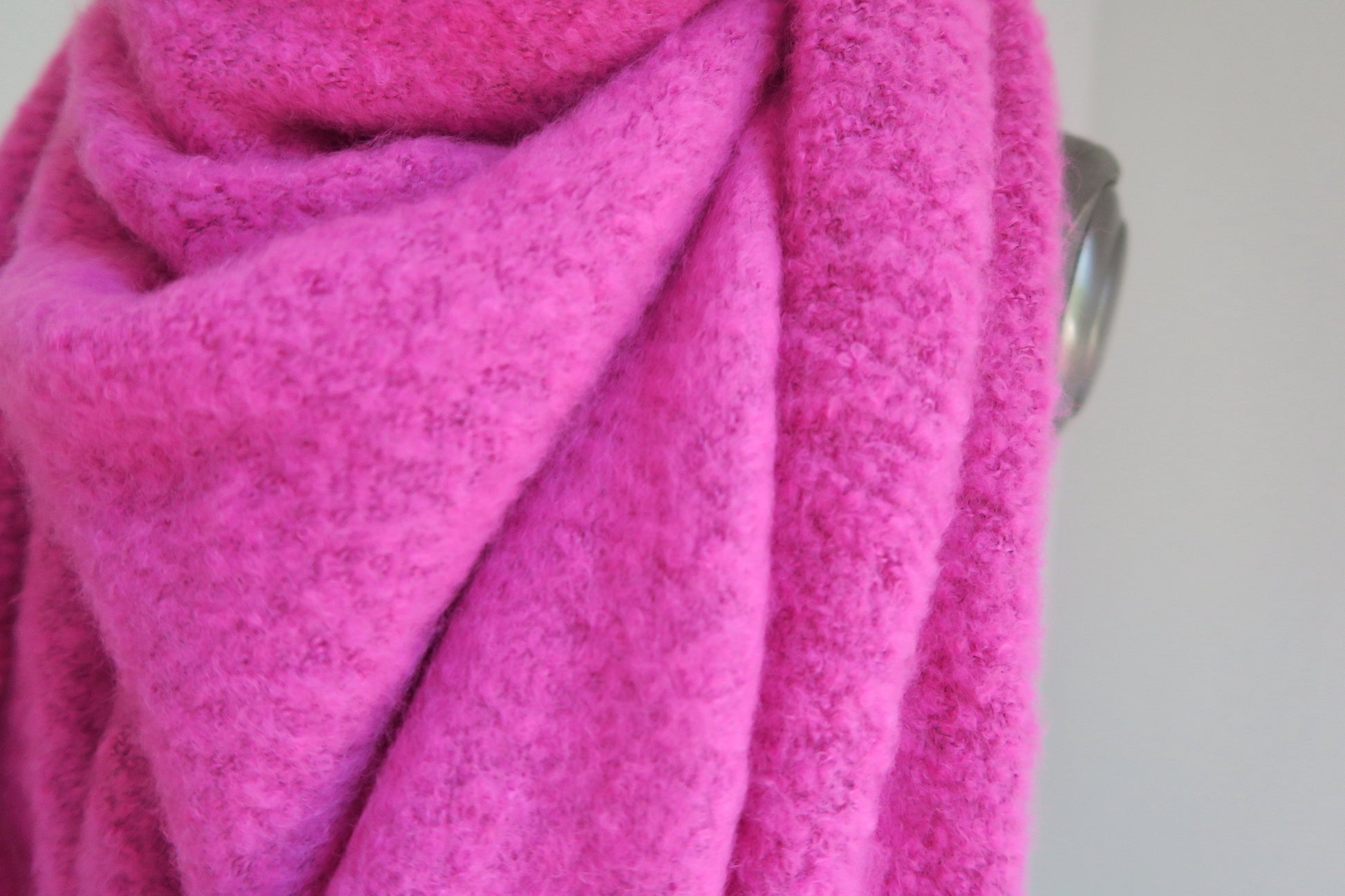 Dreieckstuch Flausch Damen Wolle Schal pink|secretofstyle